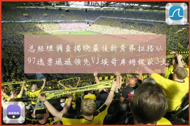 总经理调查揭晓最佳新秀弗拉格以97选票遥遥领先VJ埃奇库姆仅获3支持