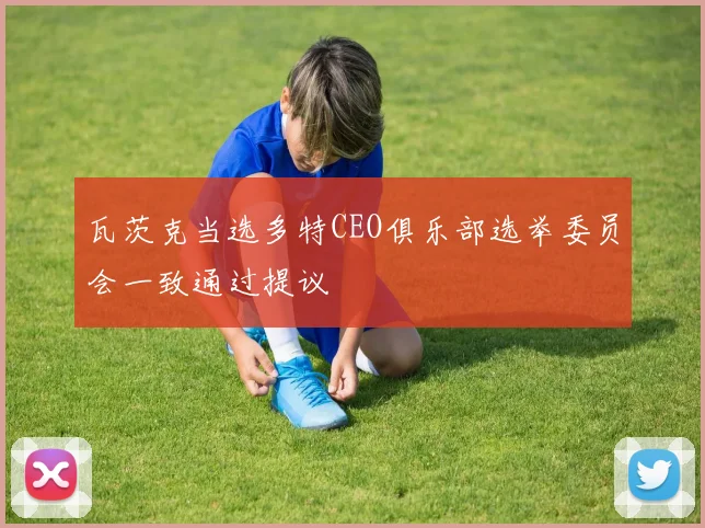 瓦茨克当选多特CEO俱乐部选举委员会一致通过提议